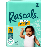 Premium Nappies Unisex Size 2 4-8kg Infant (48pk)