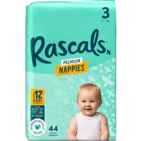 Premium Nappies Unisex Size 3 6-11kg Crawler (44pk)