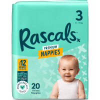 Premium Nappies Unisex Size 3 6-11kg Crawler (20pk)