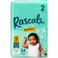 Premium Nappies Unisex Size 2 4-8kg Infant (24pk)