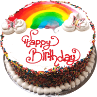 6 Tier Rainbow Cake (1pk)