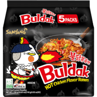 Buldak Hot Spicy Chicken Instant Noodles (5 x 140g)