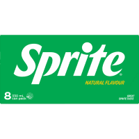 Natural Flavour Soft Drink Cans (8 x 330ml)