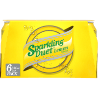 Sparkling Duet Lemon Soft Drink Cans (6 x 330ml)