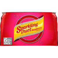 Sparkling Duet Raspberry Soft Drink Cans (6 x 330ml)