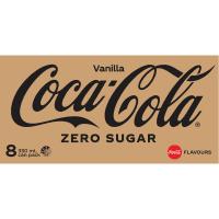 Zero Sugar Vanilla Soft Drinks Cans (8 x 330ml)