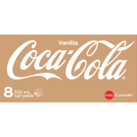 Vanilla Soft Drink Cans (8 x 330ml)
