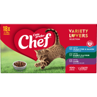 Variety Lovers Selection Pouches Cat Food (18 x 100g)