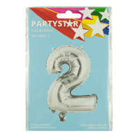 Party Foil Balloon Number 2 (1ea)