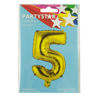 Party Foil Balloon Number 5 (1ea)