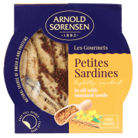 Petites Sardines Lightly Smoked In Oil With Mustard Seeds (120g)