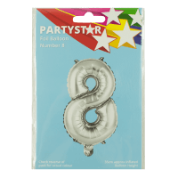 Party Foil Balloon Number 8 (1ea)