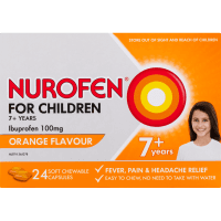 For Children Ibuprofen 7+ Years Orange Chewable Capsules (24pk)