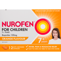 For Children Ibuprofen 7+ Years Orange Chewable Capsules (12pk)