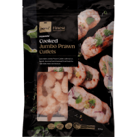Premium Cooked Jumbo Prawn Cutlets (500g)
