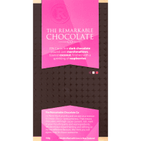 70% Cacao Fine Marshmallow, Coconut & Raspberry Dark Chocolate Block (150g)
