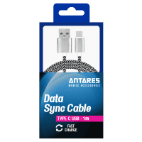 Type USB-A to USB-C Cable Data Sync Cable 1 Metre (1pk)
