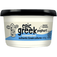 Epic Greek Unsweetened Yoghurt (400g)