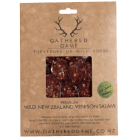 Wild Venison Garlic Pepper Sliced Salami (100g)