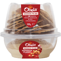 Creamy & Smooth Hommus With Sataka Wholegrain Rice Crackers (125g)