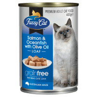 Grainfree Salmon & Oceanfish With Olive Oil Loaf Premium Adult Cat Food (400g)