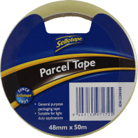Economy Parcel Tape Clear 48mm x 50m (1pk)