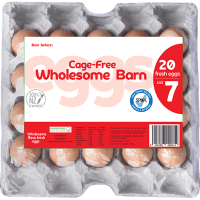 Cage Free Size 7 Tray Eggs (20pk)