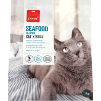Seafood Flavour Cat Kibble (1kg)