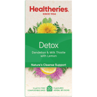 Detox Dandelion & Milk Thistle With Lemon Tea Bags (20pk)