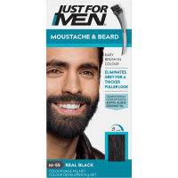 Moustache & Beard Real Black Brush In Colour Gel (1pk)