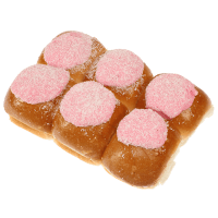Coconut Iced Raspberry Buns (6pk)