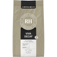 Viva Decaf Plunger Filter Grind 100% Arabica Fresh Coffee (200g)