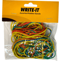 Rubber Bands Assorted Colours (98pk)
