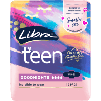 Teen Goodnights Pads With Wings (10pk)