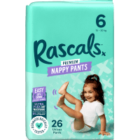 Premium Nappy Pants Unisex Size 6 15-20kg Junior (26pk)