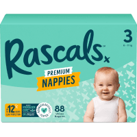 Premium Nappies Unisex Size 3 6-11kg Crawler (88pk)