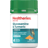 Glucosamine & Turmeric + Piperine Capsules (60pk)