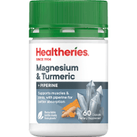 Magnesium & Turmeric + Piperine Capsules (60pk)