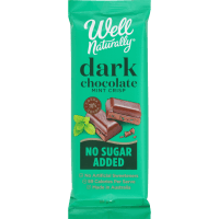 No Sugar Added Mint Crisp Dark Chocolate Block (90g)