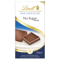 Milk Chocolate No Sugar Added Chocolate Block (100g)