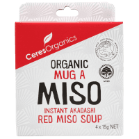 Organic Mug A Miso Instant Akadashi Red Miso Soup (4 x 15g)