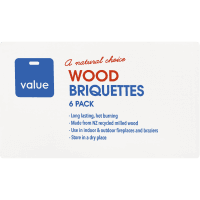 Wood Briquettes (6pk)