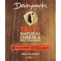 Tasty Natural Cheese & Rice Crackers (120g)