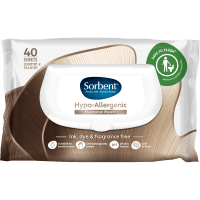 Hypo-Allergenic Flushable Wipes (40 sheets)