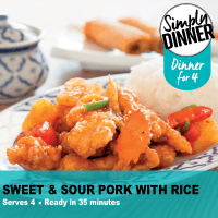 Sweet & Sour Pork With Rice (1pk)