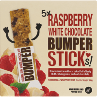 Raspberry White Chocolate Sticks (5 x 30g)