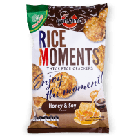 Rice Moments Honey & Soy Flavour Thick Rice Crackers (100g)