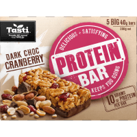 Dark Choc Cranberry Protein Bars (5 x 40g)