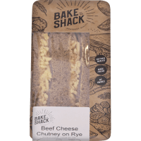 Beef Cheese Chutney On Rye Sandwich (160g)