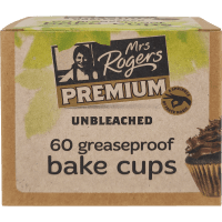 Premium Unbleached Greaseproof Bake Cups (60pk)
